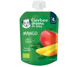 GERBER Piure din fructe de mango "Mango Organic"
