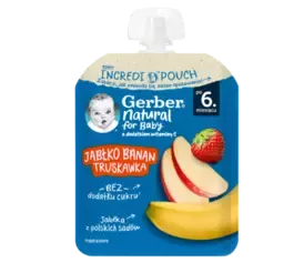 gerber apple banan strw pouch