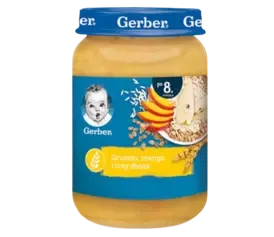 Gerber Piure de pere, mango si trei cereale