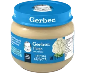 GERBER Piure din legume de conopida 80g