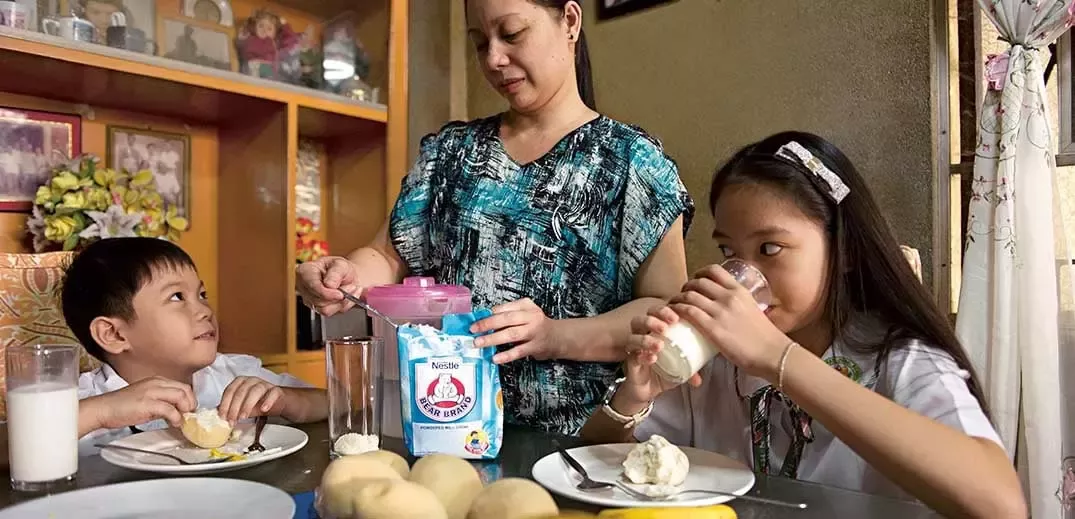 family eating